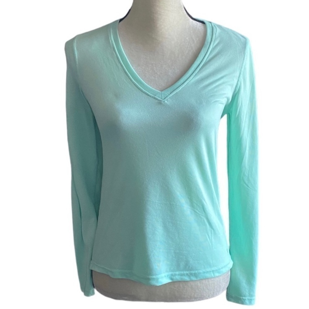 DANSKIN-MINT GREEN -SEMI FITTED-DRI MORE TOP
